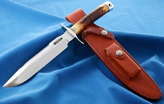 Randall Model #1-7 inch Incredible amber stag!